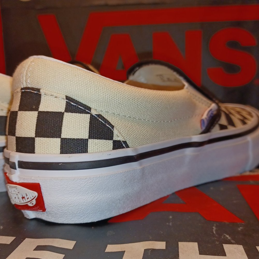Vans Slip On PRO checkered black white Men's 4.5/Women's 6 VN0A347VAPK - Picture 10 of 13